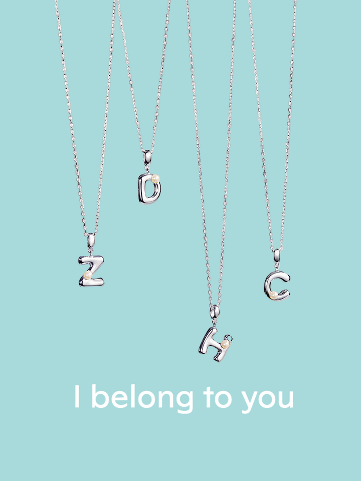 three necklaces that say i belong to you